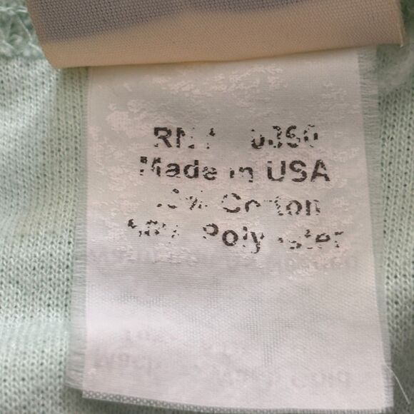 Artisans Sunschein Designs Green Embroidery Daisy Beach Pool Lounge Robe Sz M BD - Picture 7 of 7